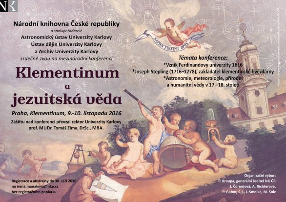 Mezinárodní konference Klementinum a jezuitská věda 9. - 10. listopadu 2016 Autor: NKP.