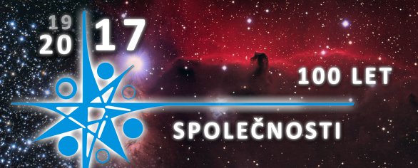 100 let České astronomické společnosti - banner (velký). Autor: ČAS.