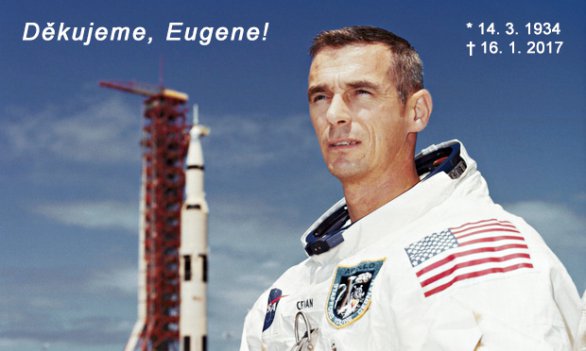 Děkujeme, Eugene Cernane! Čest Vaší památce! Autor: NASA/ČAS.