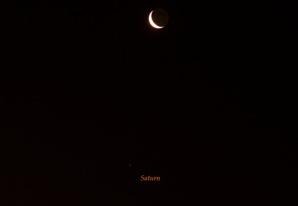 Konjunkcia Mesiaca so Saturnom Autor: Ján Pliška