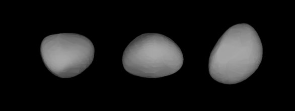 Přibližný tvar planetky (15) Eunomia získaný ze světelné křivky