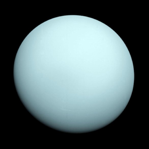 Planeta Uran na snímku z kosmické sondy Voyager 2 Autor: NASA/JPL-Caltech Planeta Uran na snímku z kosmické sondy Voyager 2 Autor: NASA/JPL-Caltech
