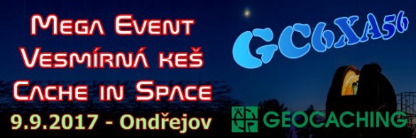 Megaevent Vesmírná keš | Cache in Space v Ondřejově