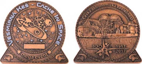 GeoCoin Vesmírná keš Autor: Štěpán Kovář.