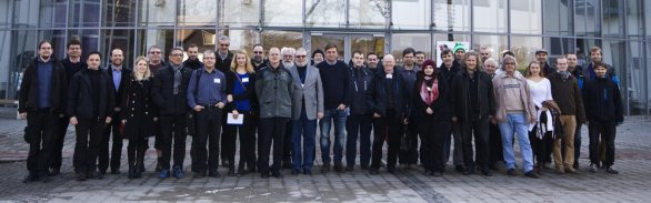 Společná fotografie účastníků 47. konference o výzkumu proměnných hvězd v Ostravě Autor: Martin Mašek