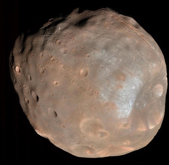 Detailní snímek Phobosu, měsíce planety Mars Autor: NASA/JPL-Caltech/University of Arizona