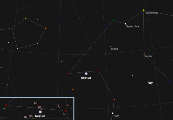 Neptun ve 42. týdnu 2018. Podklad: SkytechX