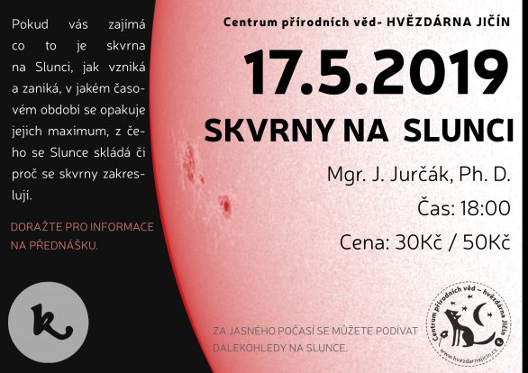 Skvrny na Slunci Autor: Hvězdárna Jičín - Skvrny na Slunci