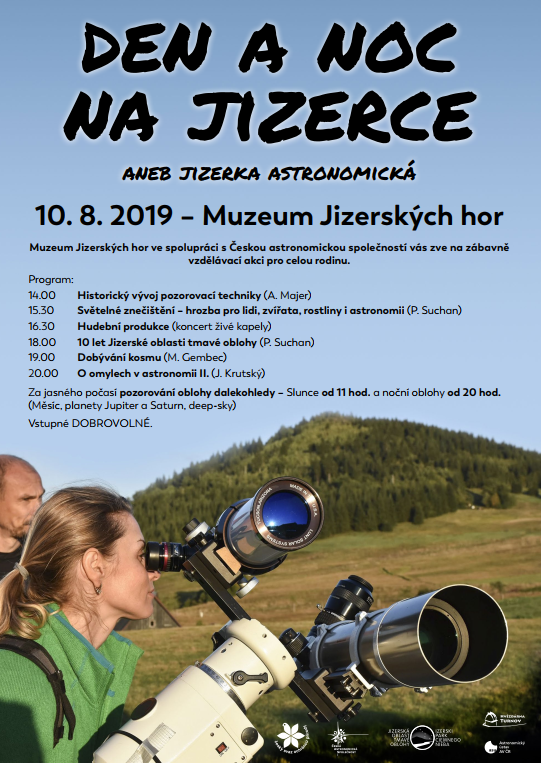 Den a noc na JIzerce 2019 Autor: Klub astronomů Liberecka