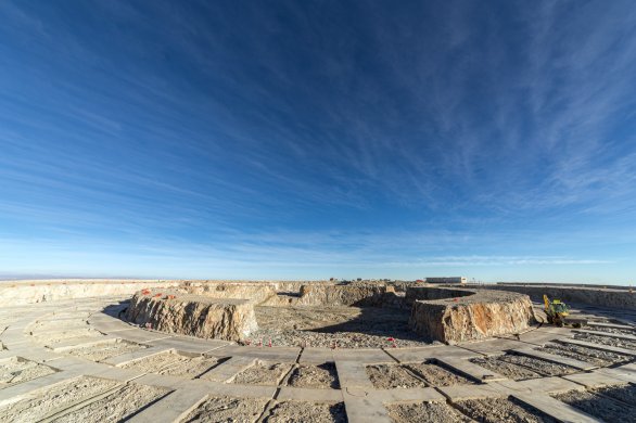 Pohled na centrální základnu budoucího největšího dalekohledu světa - ELT. Autor: Petr Horálek/ESO.