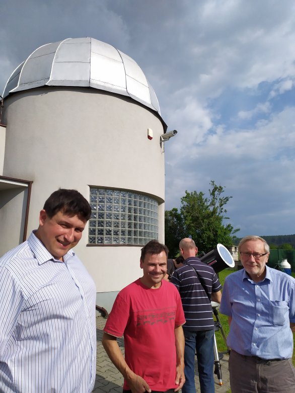 Ing. Vít Lédl, Mgr. Miroslav Bárta a RNDr. Petr Heinzel ve Vlašimi