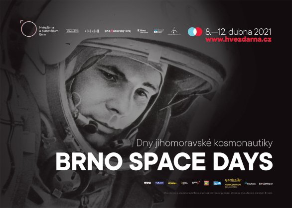 Plakát akce Brno Space Days, Dnů jihomoravské kosmonautiky Autor: Hvězdárna a planetárium Brno