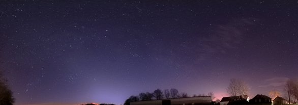 Panorama zvířetníkového světla a mléčné dráhy Autor: Petr Lívanec