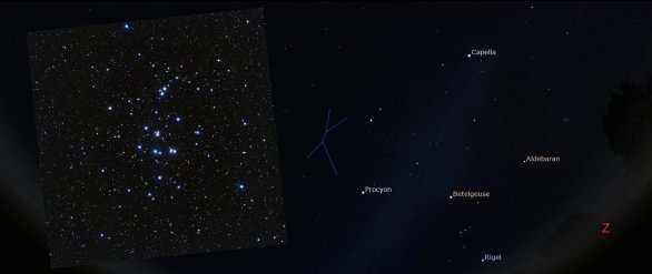 Souhvězdí Raka a otevřená hvězdokupa M44 Jesličky Autor: Astrocrew