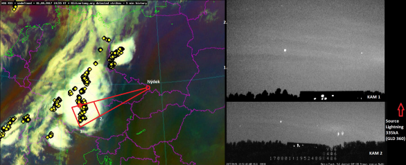 Tygří elf nad JZ Německem dne 1. srpna 2017 (19:52 UT)