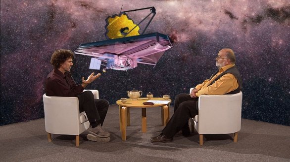 Doc. Günther Kletetschka diskutuje o JWST s Jindřichem Suchánkem v pořadu Hlubinami vesmíru Autor: TV Noe