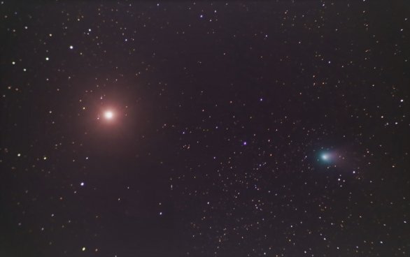 Mars + kométa E3 ZTF Autor: Tadeáš Valent