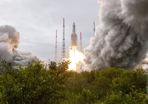 Start mise sondy JUICE k Jupiteru 14. 4. 2023 pomocí rakety Ariane 5 Autor: ESA/Arianespace