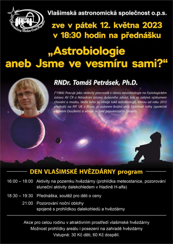 Den Vlašimské hvězdárny, přednáška Astrobiologie