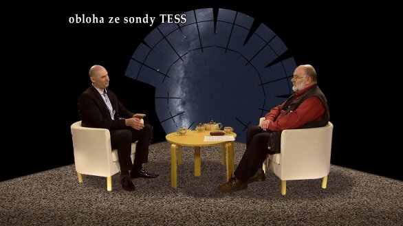 Dr. Marek Skarka (vlevo) během rozhovoru v pořadu Hlubinami vesmíru Autor: TV Noe