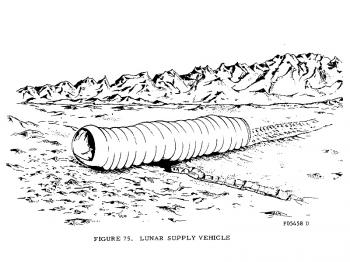 Jeden z návrhů na vozítko Lunar worm Autor: Dobson, F. A., Fulton, D. G.