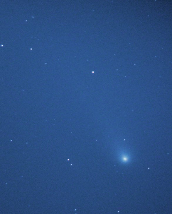 13P/Olbers 9. 7. 2024, Canon EOS R6, Optolong Lpro clip filtr,  SW HEQ5, N150/750, 30×8 sekund Autor: Jakub Veselý