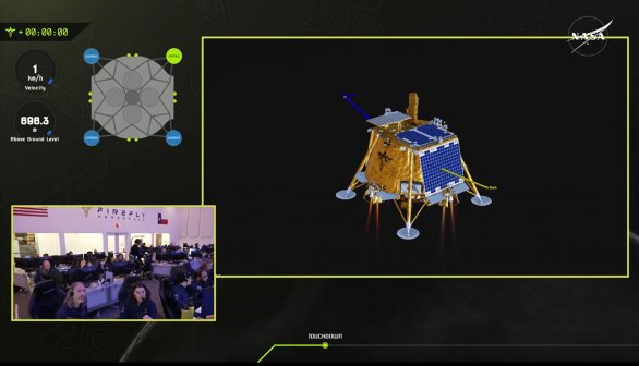 Okamžik přistání sondy Blue Ghost na Měsíci Autor: Firefly Aerospace/NASA