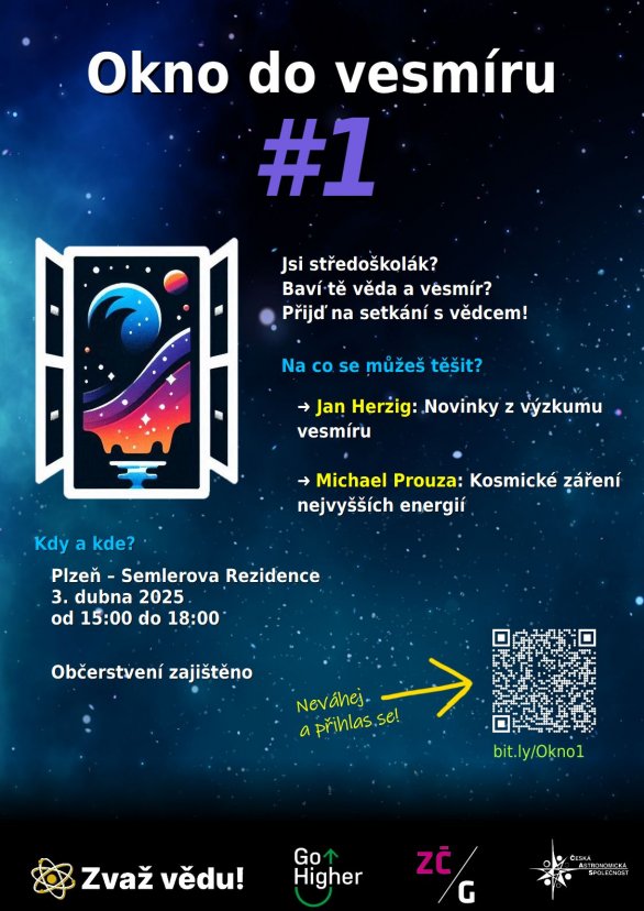 Upoutávka na akci Okno do vesmíru #1 Autor: Jakub Toman