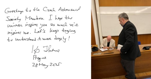 Pozdrav členům ČAS a čtenářům astro.cz Autor: Jan Dvořák