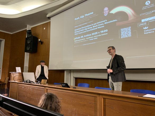 Kip Thorne v Praze Autor: Jan Dvořák