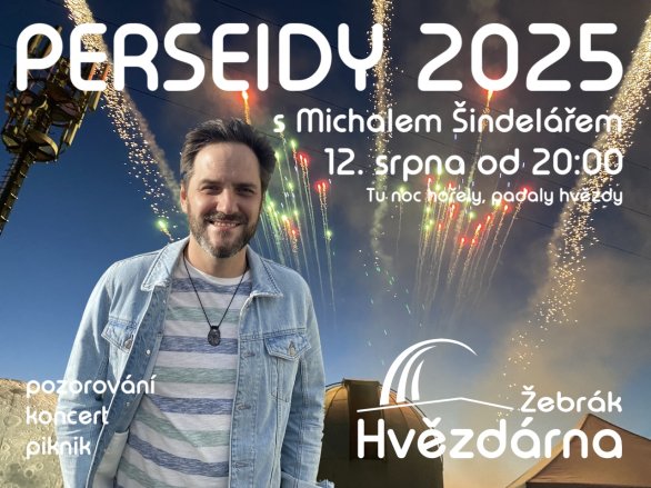 Perseidy 2025 na hvězdárně Žebrák s Michalem Šindelářem