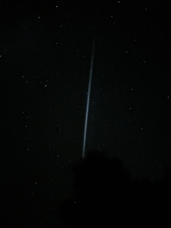 Pruh sposobeny (asi) vypustenym palivom rakety CZ-8A Autor: Jan Kacmarik