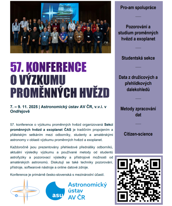 57. konference o výzkumu proměnných hvězd Autor: SPHE