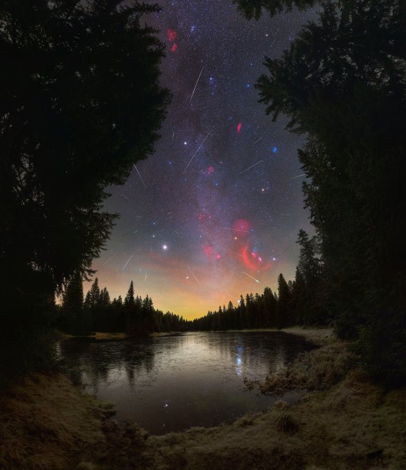 Majestátní Geminidy z Jizerských hor Autor: Daniel Kurtin