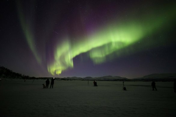 Polární záře 12. 3. 2026 ve Švédsku Autor: Daniel Kurtin