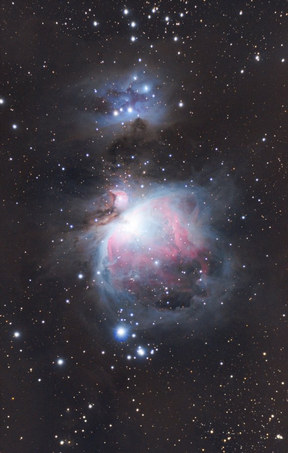 Velká mlhovina v Orionu zachycená teprve 15letým astrofotografem Matějem Merunkou přímo z Jablonce nad Nisou dalekohledem o průměru 72 mm. Autor: Matěj Merunka