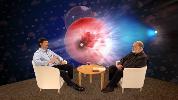 Mgr. Richard Wünsch, Ph.D. v pořadu Hlubinami vesmíru Autor: TV Noe
