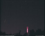 Red sprites a meteor nad Polskem. Autor: Martin Popek