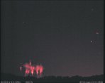 Taneční skupina Red sprites v 21:45UTC. Autor: Martin Popek