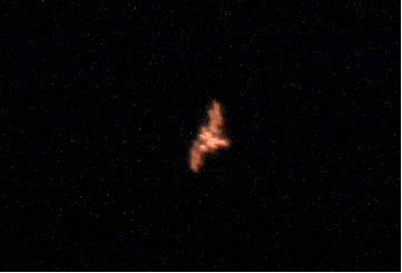 Animace z přeletu ISS 12. 6. 2015 v ohnisku dalekohledu SCT 150/1500 Autor: Martin Gembec