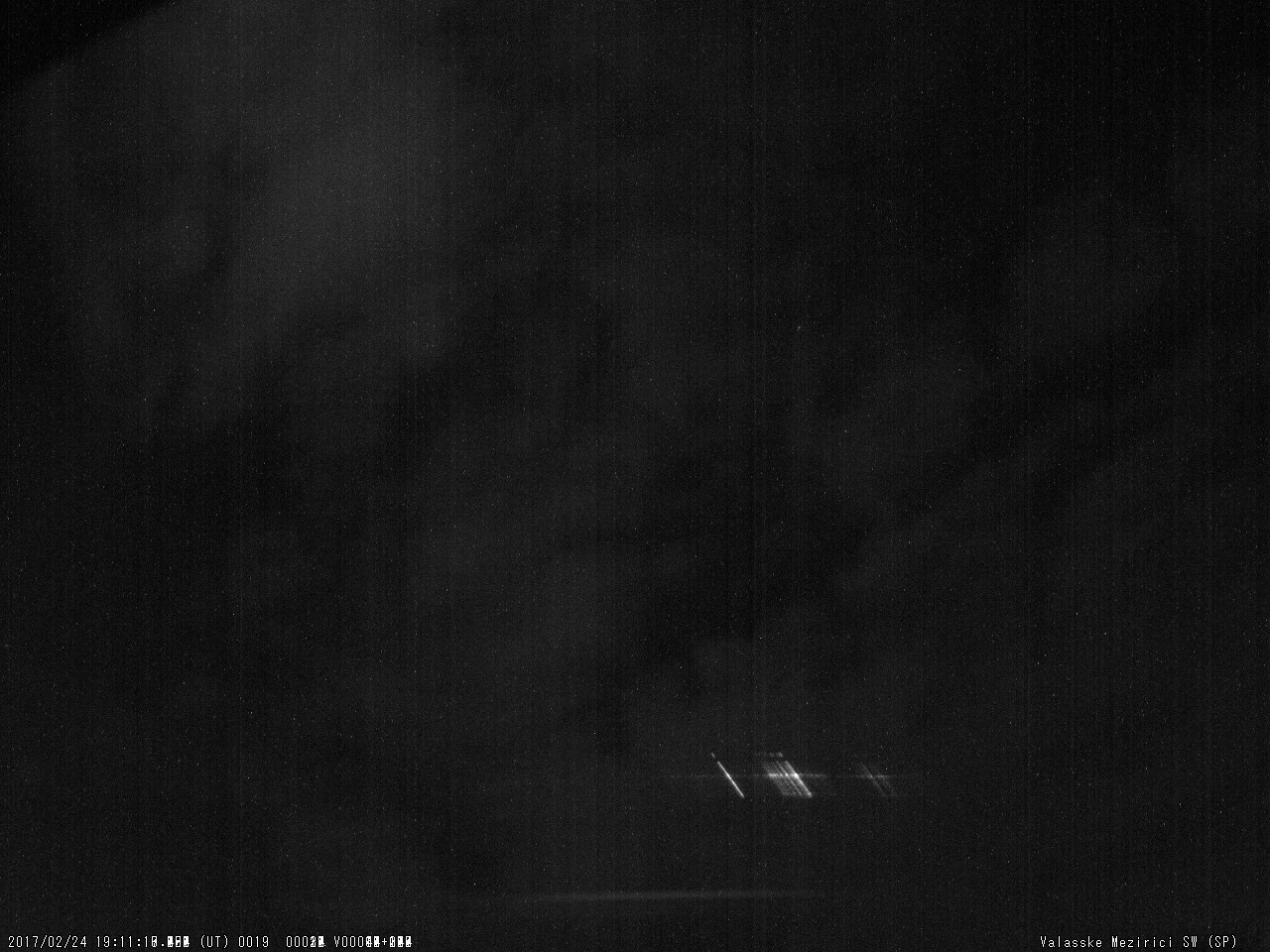 Obr. 9: Spektrum jasného meteoru 20170224_191117, spektrograf SPNE. Autor: Hvězdárna Valašské Meziříčí