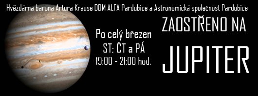 zaostřeno na jupiter - pozorování Autor: Petr Komárek