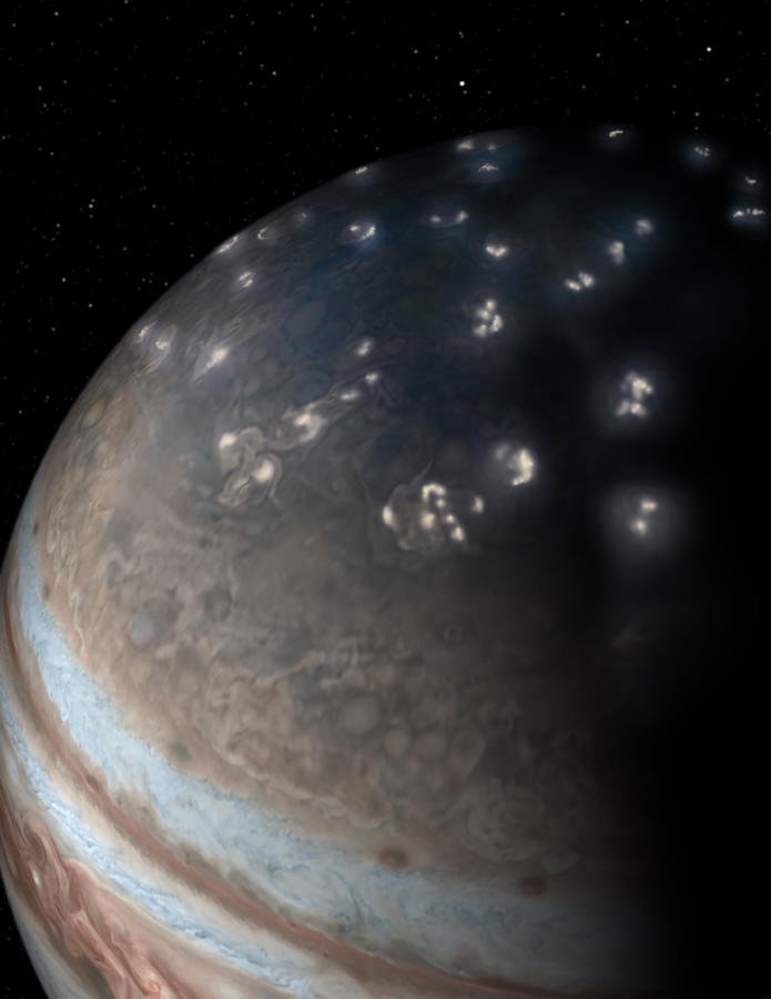Sonda Juno vyřešila 39 let starou záhadu planety  | Sluneční .
